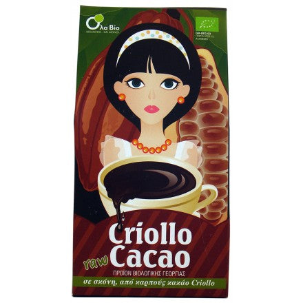 OLA BIO, RAW CRIOLLO CACAO 200G BIO