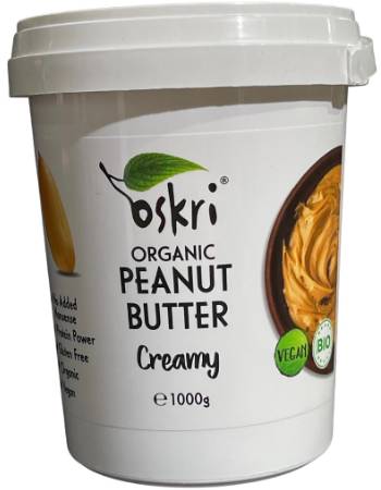 OSKRI, PEANUT BUTTER CREAMY BIO 1000G