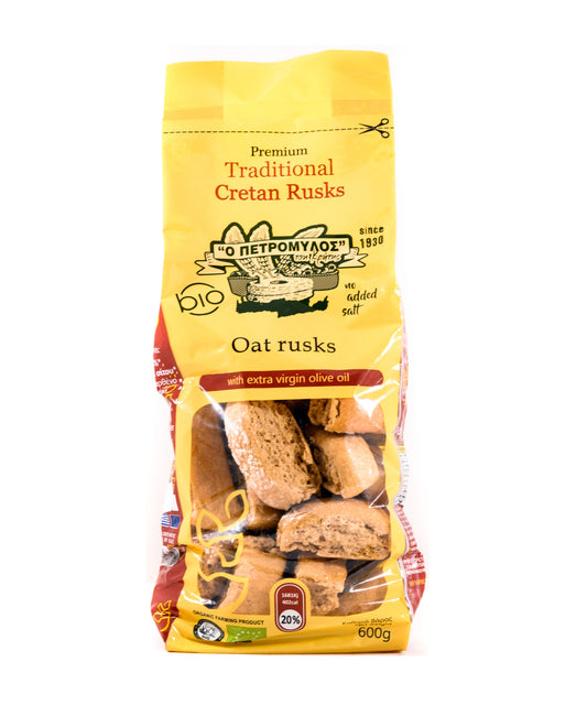 PETROMILOS, OAT RUSKS UNSALTED 600G