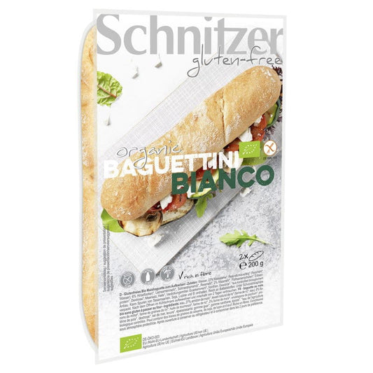 SCHNITZER, BAGUETTINI BIANCO G/F BIO 200G
