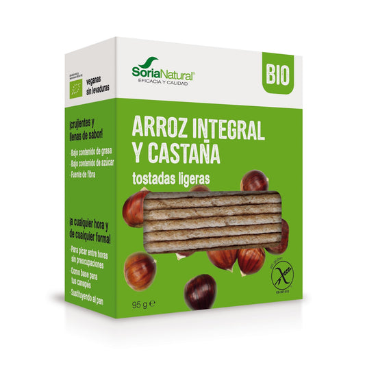 SORIA NATURAL, RICE CRACKERBREAD WITH CHESTNUT 95G BIO