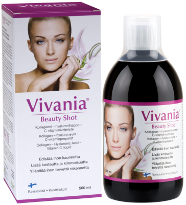 VIVANIA, BEAUTY SHOT WITH COLLAGEN-HYALURONIC-VITAMIN C 500ML