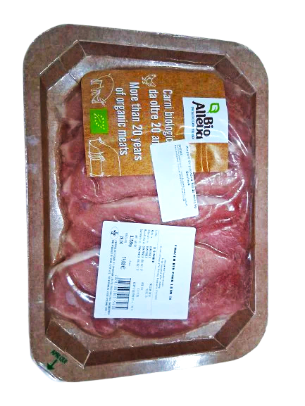 FROZEN BIO PORK LOIN SLICED