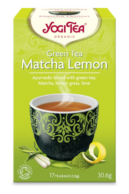 YOGI, GREEN TEA MATCHA LEMON 17BAGS BIO
