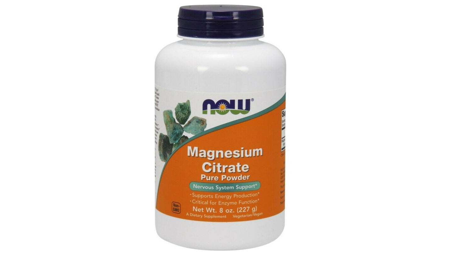 NOW, MAGNESIUM CITRATE PURE POWDER 227G