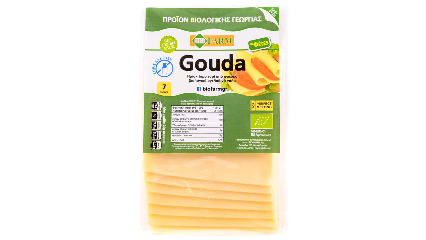Biofarm Gouda Cheese Slices 150G Bio
