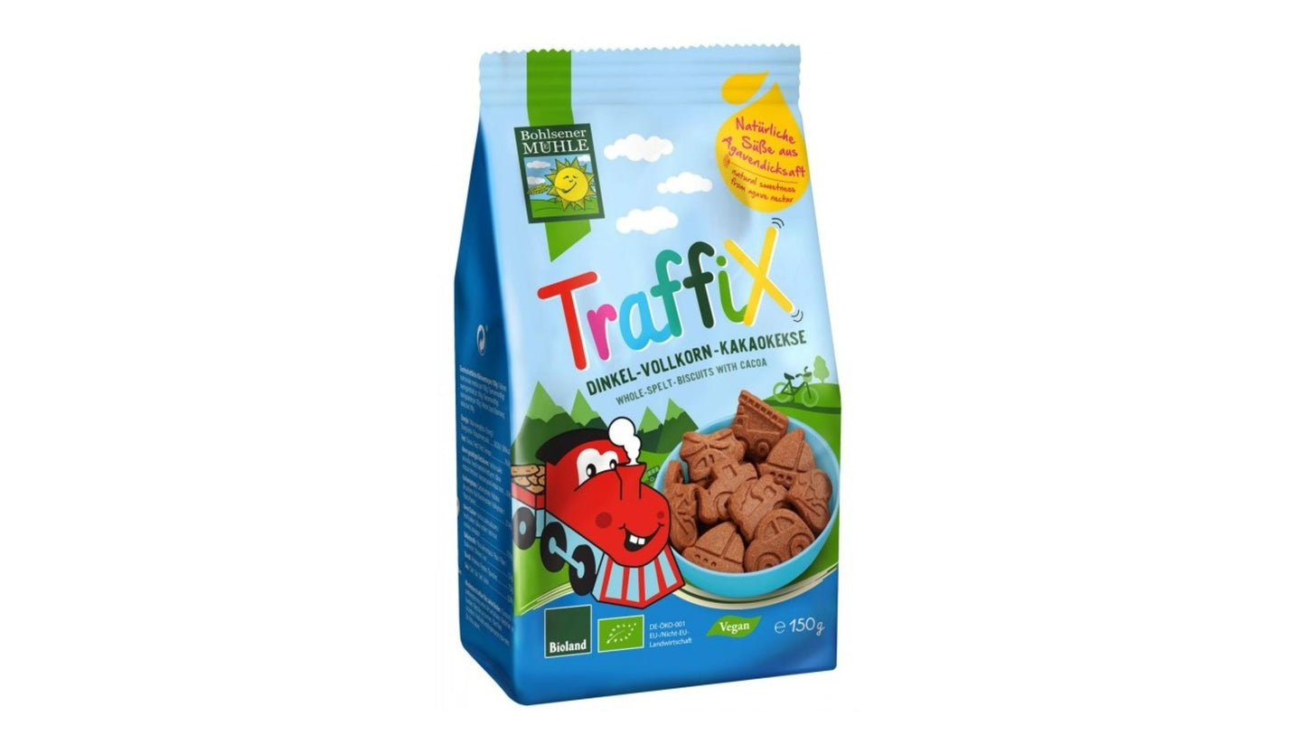 BOHLSENER, Traffix Spelt Biscuits With Cocoa 125G Bio