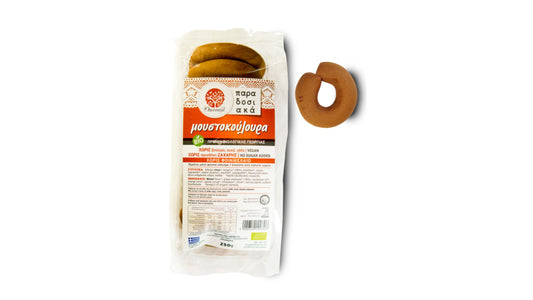 OIKOPAL, MOUSTOKOULOURA GRAPE TRADITIONAL COOKIES 250G BIO