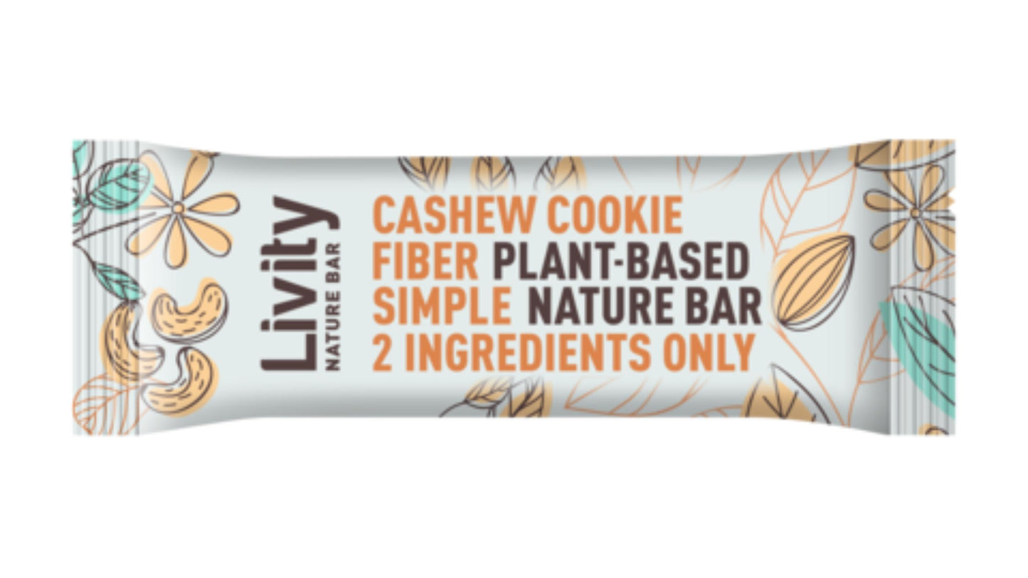 Livity, Nature Cashew Cookie Bar 30G