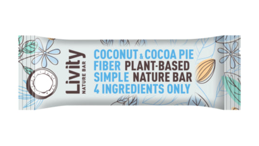 Livity, Nature Coconut And Cocoa Pie Bar 30G