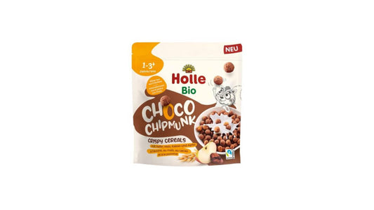 HOLLE, CHOCO CHIPMUNK CRISPY CEREALS 125G BIO