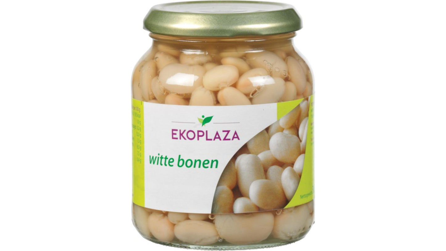 EKOPLAZA WHITE BEANS LARGE IN JAR 240G