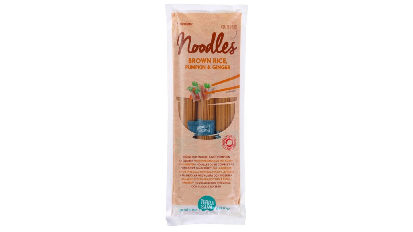 TERRASANA, BROWN RICE NOODLES PUMPKIN 250G