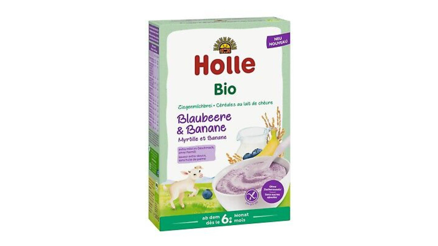 HOLLE, GOAT MILK PORRIDGE BLUEBERRY BANANA 200G BIO
